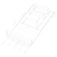 thumbnail image 1 of Rack De Almacenamiento De Refrigerador Lateral, Organizador De Neveras Estables De Hierro, Gran Capacidad De Almacenamiento Para Restaurantes Para El Hogar Para La Cocina, 1 of 7