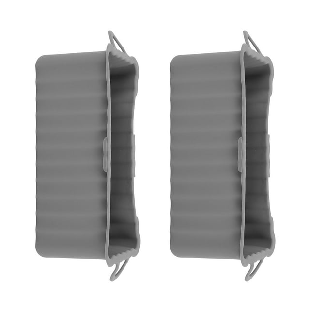 2PCS Silicone Grease Drip Pan Silicone Liners Barbecue Tool Sets For Blackstone Griddle Reusable Rectangular Grease Catcher Cup Liner For Camping Barbeque