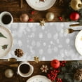 thumbnail image 4 of Christmas Table Runner Xmas Tree Snowman Table Runners Snowflake Grey Cotton Linen Dresser Scarf Kitchen Dining Table Decor for Christmas Holiday Party Decor 13x36 Inch, 4 of 9