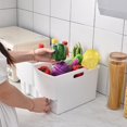 thumbnail image 4 of Large Capacity Storage Box with Anti-slip Handle - Big Opening  Raised Bottom  for Miscellaneous Items in Kitchen Cabinets, 4 of 7