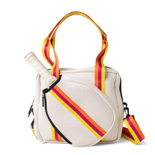 Kedzie Pickleball Paddle Carrying Tote Bag Cream