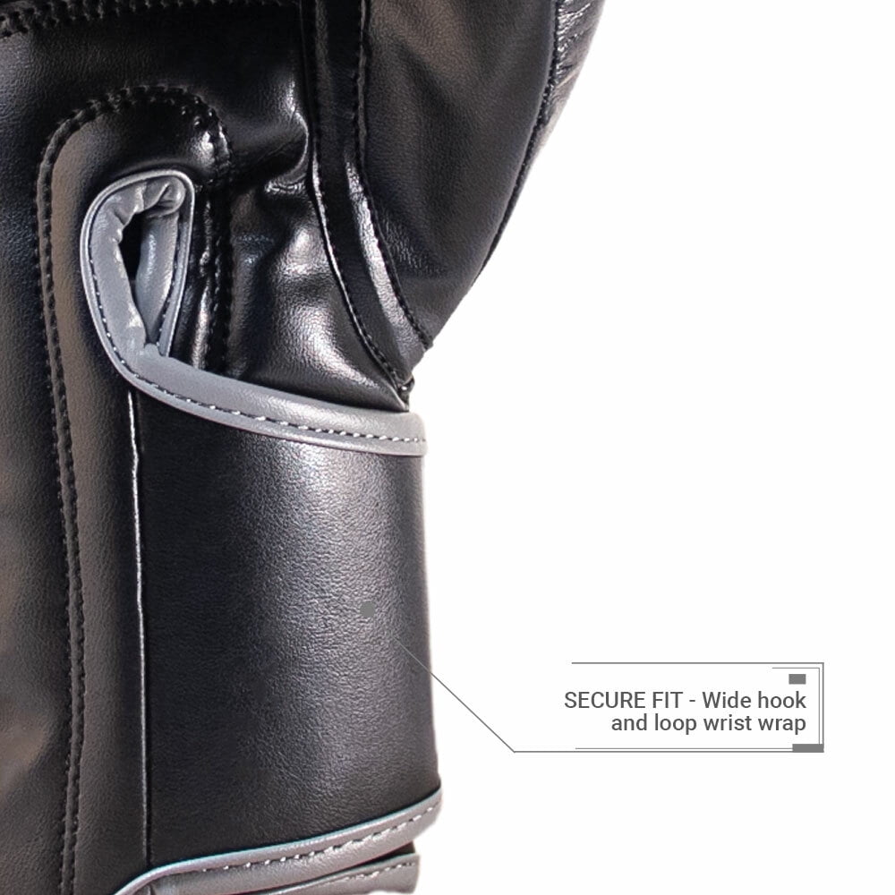 Premier Deluxe Boxing Glove - Black/Grey