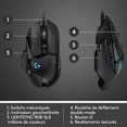 thumbnail image 5 of Ratón para juegos con cable de alto rendimiento 502 HERO, sensor para juegos HERO 25K, 25 600 DPI, RGB, peso ajustable, 11 botones programables, memoria integrada, PC/Mac - Negro ACTIVE Biensenido a ACTIVE, 5 of 5