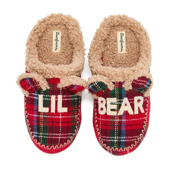 Dearfoams Kid's Lil Bear Clog Slipper
