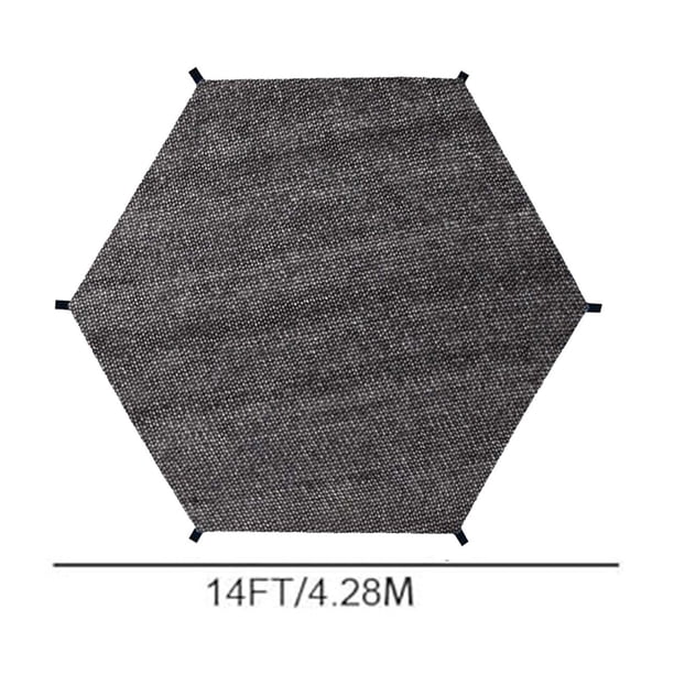 Cubierta parasol para trampolín Lisbinx de 2,4 m, 3,0 m, 3,6 m y 4,2 m | Tela antidesgarro con protección UV | Accesorio para patio trasero | Fácil instalación y diseño plegable