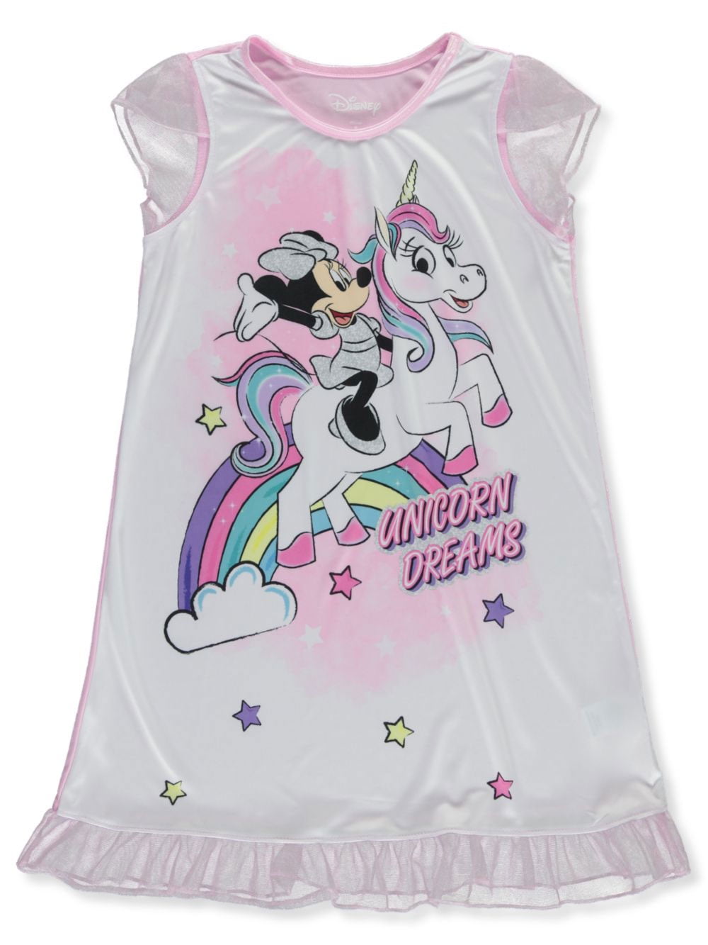 Disney Minnie Mouse Girls' Unicorn Dreams Nightgown (Little Girls