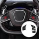 thumbnail image 4 of Car Carbon Fiber Steering Wheel Button Sticker Trim Cover for C8 2020-2023 Black Heated Button Decal, 4 of 5