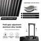 thumbnail image 3 of Equipaje MYER Hard Shell Carry On de aluminio clásico negro de 20 pulgadas, 3 of 8