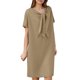 thumbnail image 1 of Vestido largo bohemio con cuello en V, corte en A y volantes en capas para mujer - Vestido de verano con estampado floral y largo hasta los tobillos, 1 of 5