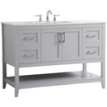 thumbnail image 4 of Elegant Decor Aubrey 48" Single Quartz Top Bathroom Vanity in Gray, 4 of 15