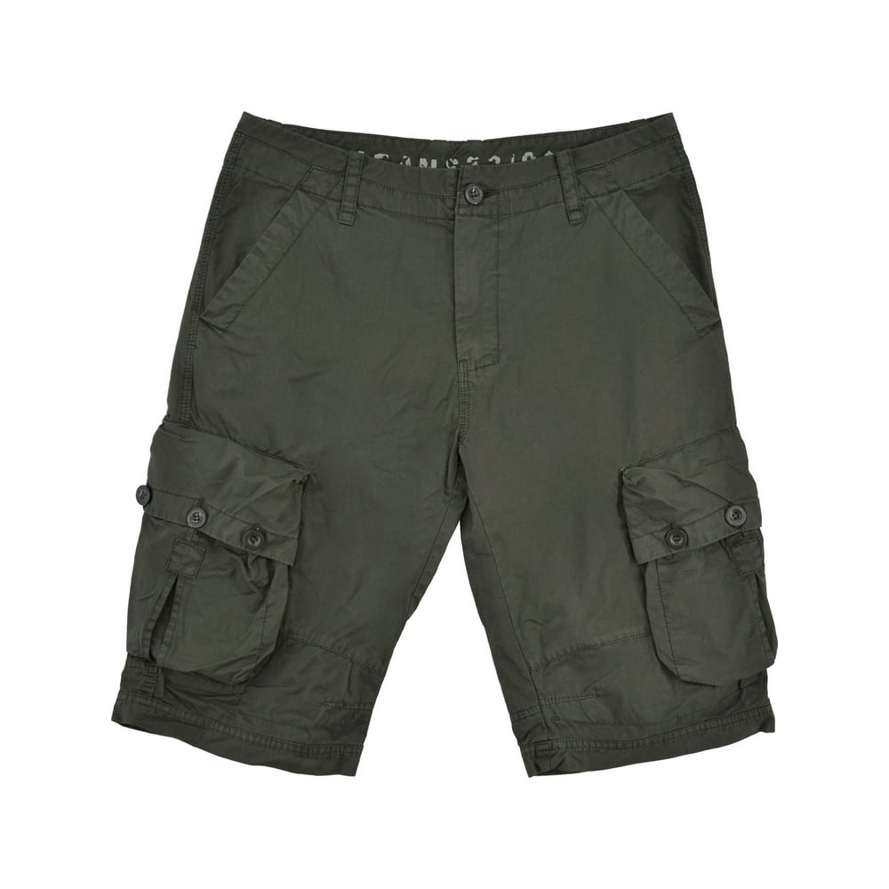 Stone Touch Jeans - Mens Military Style Cargo Shorts #616s Dark Grey-32 ...
