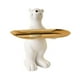 thumbnail image 2 of Figura de oso Adorno de mesa Bandeja de almacenamiento de la bandeja creativa Aretes Anillos Bandeja de dulces para el gabinete de entrada al estante De pie, 2 of 9