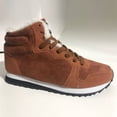 thumbnail image 7 of Xfvqtps Men and Womens Warm Sneakers High Top Lamb Wool Plush Fleece Line Lace Up Lightweight Non Slip Winter Shoes Korean Cotton Shoes Snow Boots Brown, 7 of 7