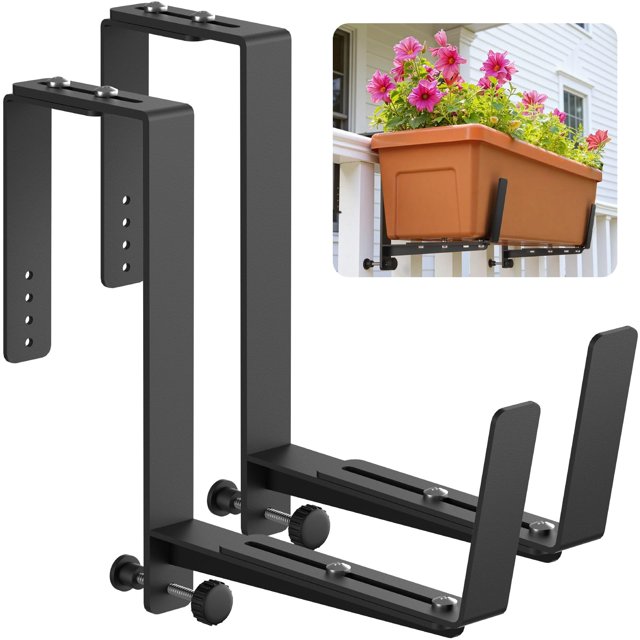 Soportes ajustables para jardineras VOXOR, resistentes, paquete de 2