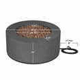 thumbnail image 2 of Real Flame Aegean 36" Round Steel Propane or Natural Gas Fire Pit Table in Weathered Slate, 2 of 8