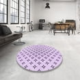 thumbnail image 4 of Ahgly Company Machine Washable Indoor Square Transitional Rich Lilac Purple Area Rugs, 5' Square, 4 of 7