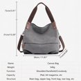 thumbnail image 3 of Sunyuer Women Canvas Tote Bag Travel Shoulder Bag Large Capacity Crossbody Top Handle Fashion Handbags, 3 of 8
