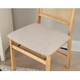 thumbnail image 5 of Riviera Rattan Back Folding Chair with Upholstered Seat, Natural, 5 of 10