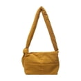 thumbnail image 3 of Bolso bandolera acolchado de nailon para mujer – Bolso cruzado de color liso para ir al trabajo, bolso pequeño de gran capacidad para guardar artículos esenciales diarios., 3 of 6
