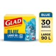 thumbnail image 1 of Sacs bleus pour la récupération de Glad, boîte de 30 grands sacs, 1 of 6
