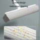 thumbnail image 4 of Mopa plana húmeda en seco de doble uso | Cabezal de pegamento de rebote automático | Apretón de manos libres | Poste retráctil desmontable | Súper absorbente | 120x33x5cm | 1 fregona blanca, 4 of 9