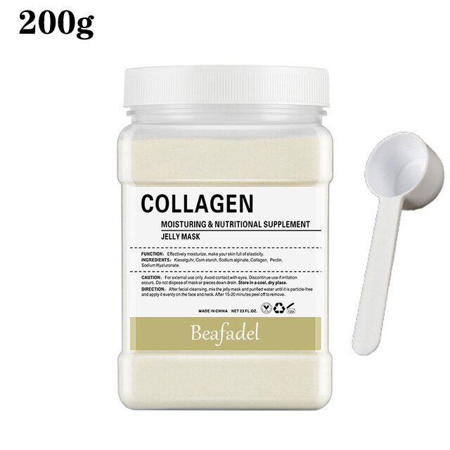 650g Soft Hydro Jelly Mask Powder Anti-aging Brighten Peel Off Facial Revitalizing Crystal Turmeric DIY Jelly Rose Mask For Face Qiuyongming unisex
