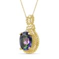 thumbnail image 2 of JewelersClub 2 1/2 Carat T.G.W. Mystic Topaz And Accent White Diamond 14K Gold Over Silver Heart Pendant, 2 of 4