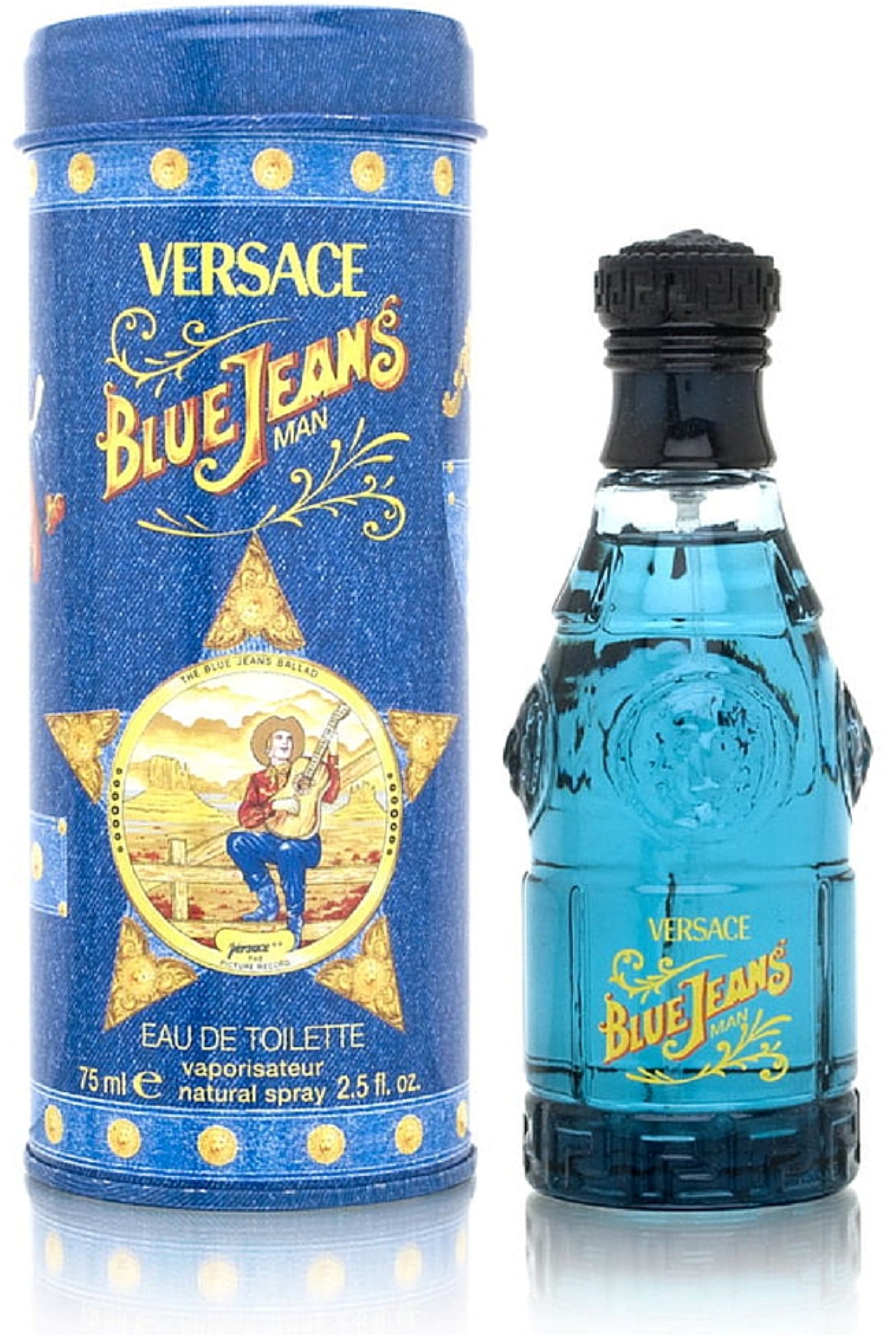 Man (Pack 2.50 Eau Spray 2) Versus oz Blue Jeans de Versace of Toilette
