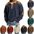 thumbnail image 6 of ZACPNCV Mens Textured Casual Shirt Long Sleeve Waffle Knit with Collar for A Unique and Comfortable Everyday Style, 6 of 6