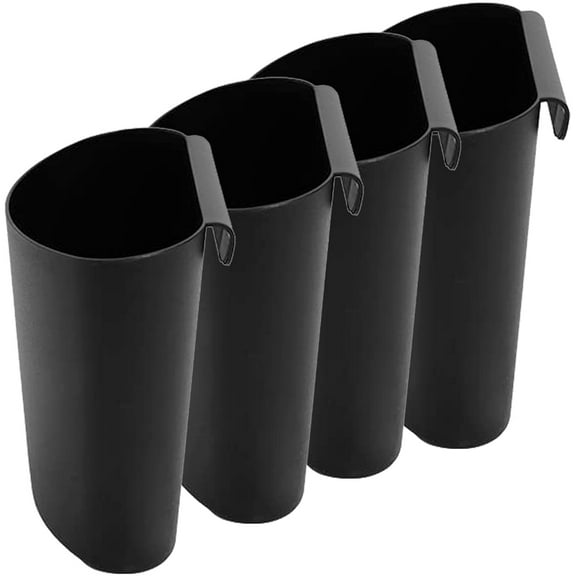 4 Pcs Hanging Storage Pots Plastic Basket for Trolley Organizer Cart Portable