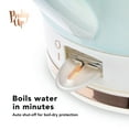 thumbnail image 5 of Pink Up Noelle Ceramic Electric Kettle for Hot Tea and Coffee, 1.5L, Mint, 5 of 9