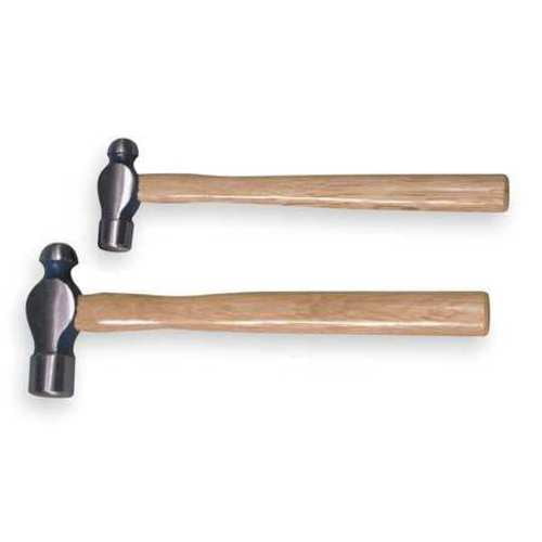 2piece Ball Peen Hammer Set, 1632 oz., Hickory Handle