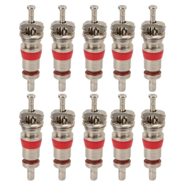 Tire Valve Core, 10Pcs Aging Resistance Valve Core High Strength For Motorcycles For Electric Cars