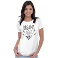 thumbnail image 3 of Dreams Dont Work Unless You Do Womens Slim Fit Graphic Tee Brisco Brands M, 3 of 5