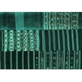 thumbnail image 1 of Ahgly Company Machine Washable Indoor Rectangle Patchwork Turquoise Blue Transitional Area Rugs, 2' x 4', 1 of 4