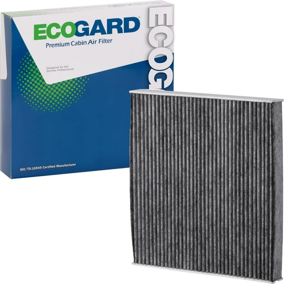 ECOGARD XC11856C Premium Cabin Air Filter with Activated Carbon Fits 2007-2008 Lexus LS460, 2008-2009 LS600h, Rear