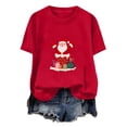 thumbnail image 5 of Mgmyaa Graphic Tees for Women Casual Crew Neck Short Sleeve Basic T-Shirt Top, 5 of 5