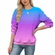 thumbnail image 5 of Xuyuer Women's Fashion Printed Long Sleeve Loose Blouse, Round Neck Hoodless Sweatshirt for Casual Spring Wear, Weekend Outings and Cozy Layering, 5 of 5