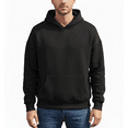 thumbnail image 2 of Puztloy Mens Hoodie, Trendy Casual Essentials Hoodie Men Pullover, Lightweight Mens Oversized Hoodie Sweatshirt with Kangaroo Pocket, 2 of 6