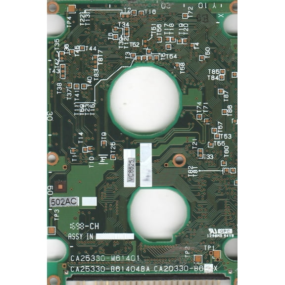 MHC2040AT, CA01677-B060, CA25330-B61404BA, Fujitsu 4GB IDE 2.5 PCB