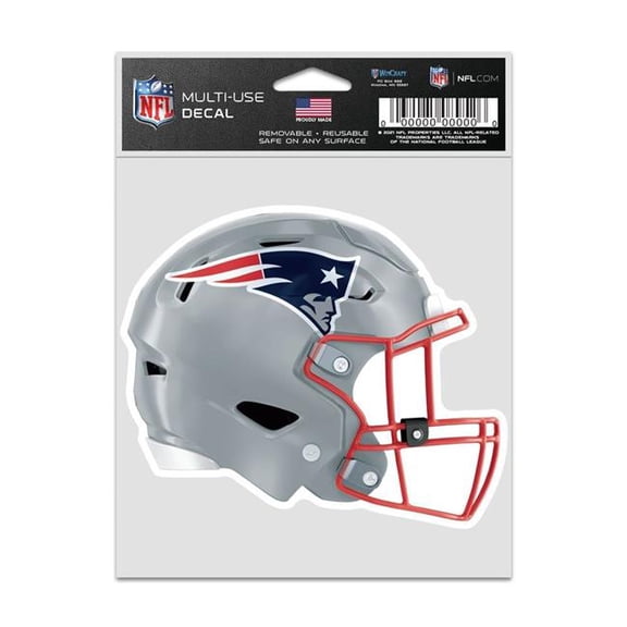 Wraft Fanatics 9416638089 3.75 x 5 in. New England Patriots Decal - Helmet Fan