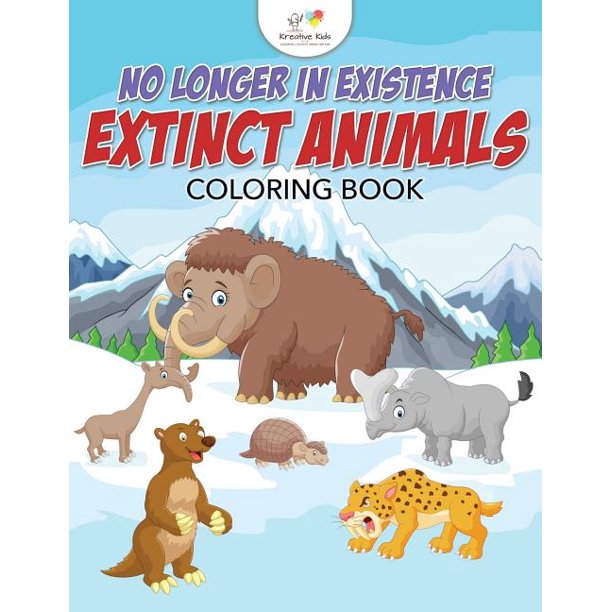 No Longer In Existence Extinct Animals Coloring Book Walmart Com Walmart Com