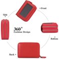 thumbnail image 4 of POINTERTECK Small Genuine Leather Wallet for Women  RFID Blocking Credit Card Holder Wallet.ROSE, 4 of 6