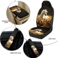thumbnail image 6 of Xixirimido Car Seat Covers for Front Seats 5Pcs Car Accessories with Seat Belt Covers & Center Console Cover Universal Fit for SUVs,Vans,Trucks,Sedans, Horse Sunflower Starry Night, 6 of 8