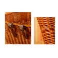thumbnail image 5 of Bluethy Bicycle Basket Weather-resistant Large Capacity Wicker Hand Woven Front Bike Basket Cycling Accessory, 5 of 10