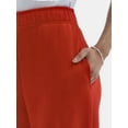thumbnail image 4 of No Boundaries Soft Fleece Wide Leg Pants, 30” Inseam, 1 or 2-Pack, Women’s XXS-4X, 4 of 4