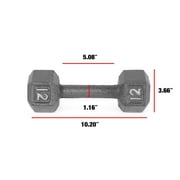CAP Barbell 12lb Cast Iron Hex Dumbbell, Single