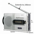 thumbnail image 4 of Reproductor de música con mini radio estéreo AM/FM portátil universal BC-R21 y mini reproductor de música., 4 of 6