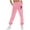 Pink, variant on USNSM High Waisted Sweatpants for Women Fall Fashion Feather Print Trousers Casual Loose Workout Pants Pant with Pockets Black XXL