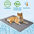 thumbnail image 3 of Bxaolu Summer Dog Cooling Mat Washable Ice Silk Cool Pad for Dogs and Cats, 39x59in Pet Sleeping Pad for Crate, Bed, Indoor & Outdoor Floor, Car Seats(Coffee), 3 of 7